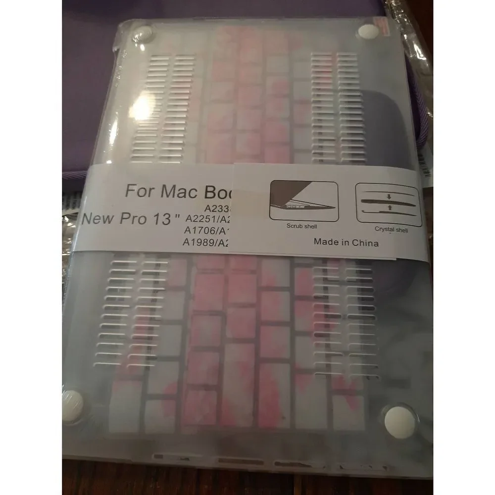 New Wocadi 5-in-1 Purple Floral MacBook Pro 13
